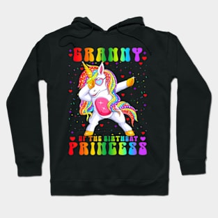 The Birthday Princess Dabbing Rainbow Unicorn Girl Hoodie